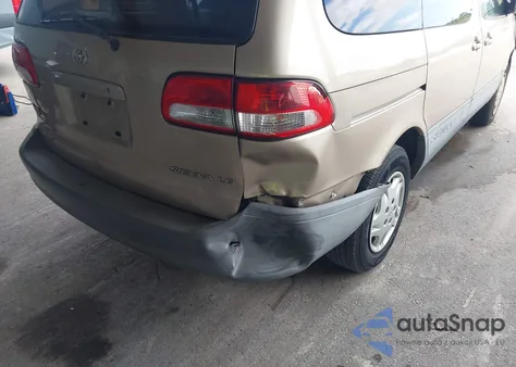 2002 Toyota Sienna Le from USA, damaged, VIN 4T3ZF13C22U474483